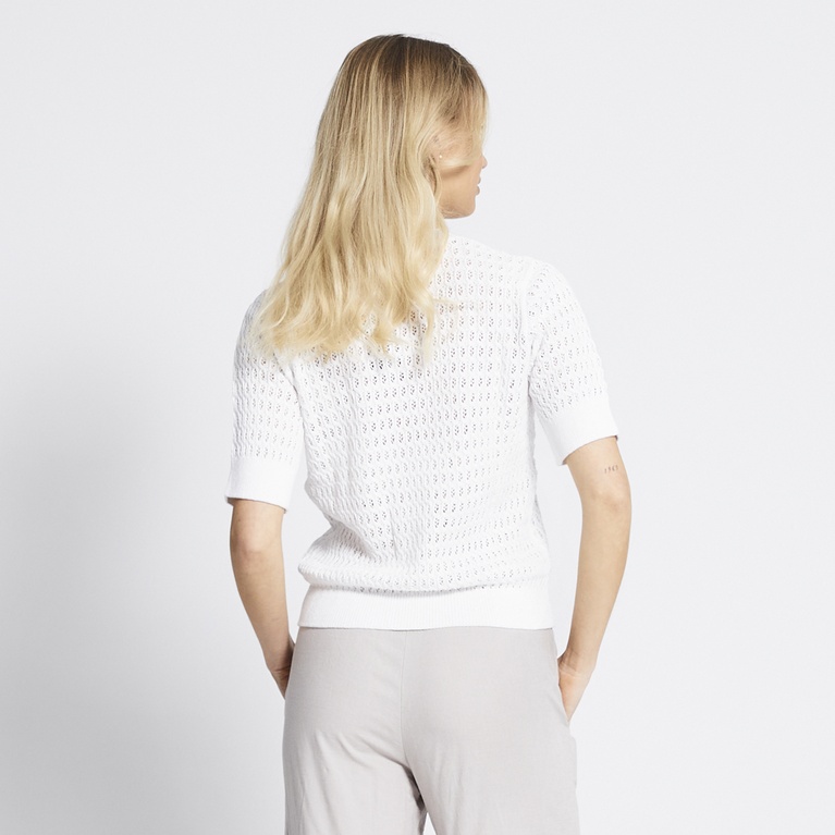 Crochet knit tee "Viola"